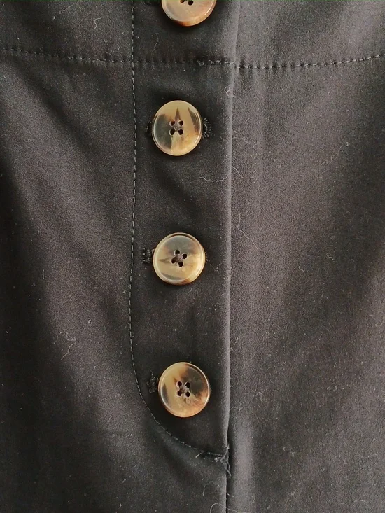 Ann Taylor Loft High Waist Button Fly Crop Pants - 10 - Picture 3 of 8